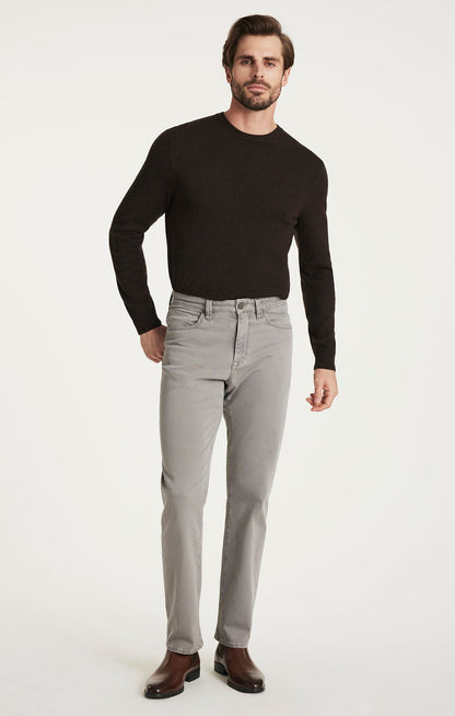 34 Heritage Charisma Relaxed Straight Pants in Grey Honeycomb
