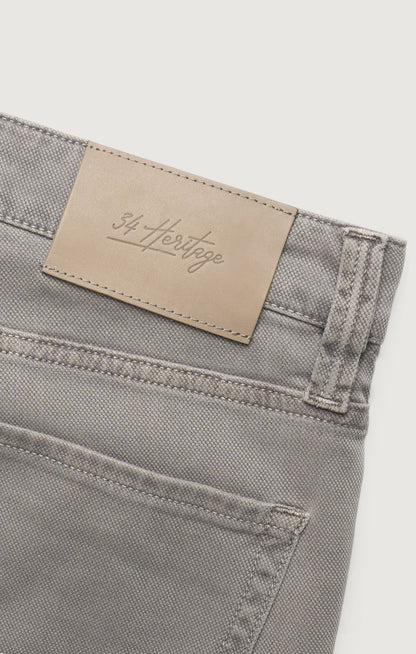 34 Heritage Charisma Relaxed Straight Pants in Grey Honeycomb