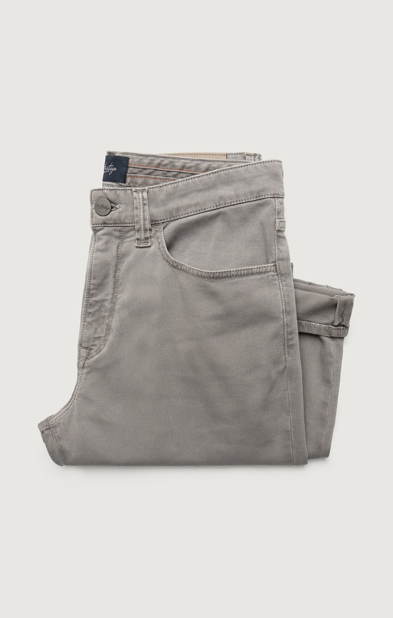 34 Heritage Charisma Relaxed Straight Pants in Grey Honeycomb