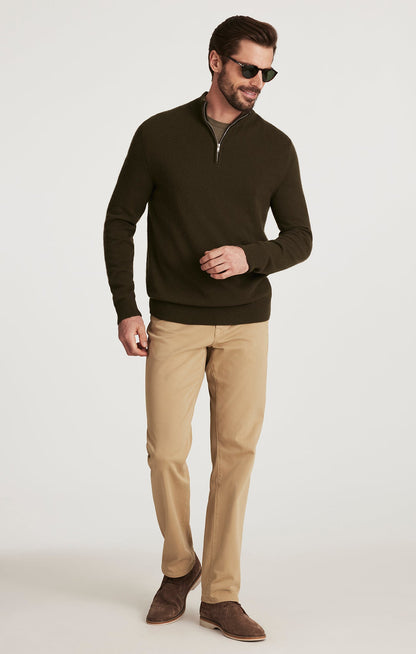 34 Heritage Charisma Relaxed Straight Pants in Beige Honeycomb