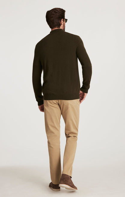 34 Heritage Charisma Relaxed Straight Pants in Beige Honeycomb