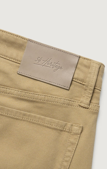 34 Heritage Charisma Relaxed Straight Pants in Beige Honeycomb