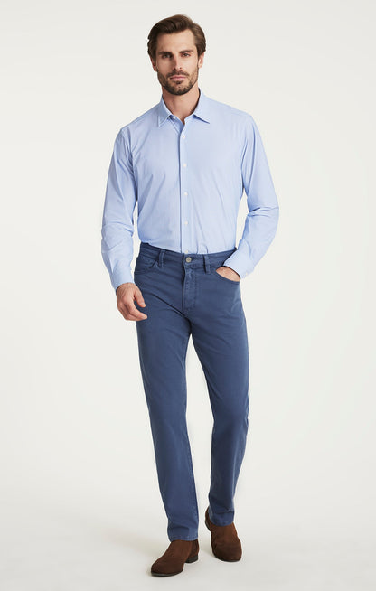 34 Heritage Courage Straight Leg Pants in Blue Honeycomb