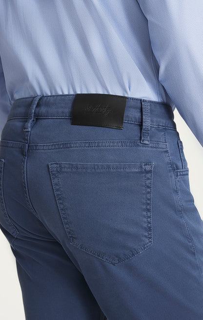 34 Heritage Courage Straight Leg Pants in Blue Honeycomb
