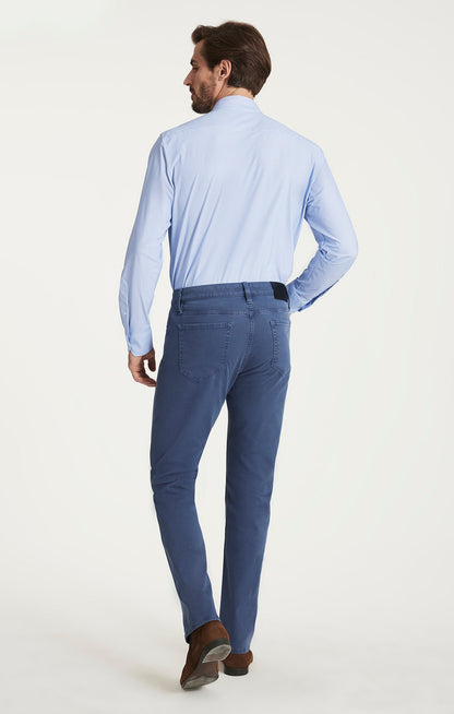 34 Heritage Courage Straight Leg Pants in Blue Honeycomb