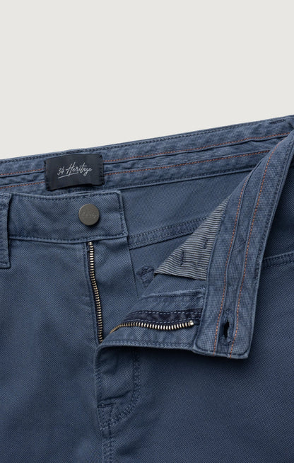34 Heritage Courage Straight Leg Pants in Blue Honeycomb