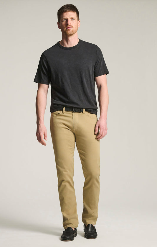 34 Heritage Courage Straight Leg Pants in Beige Honeycomb