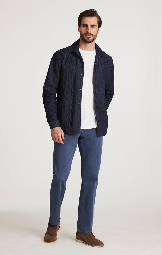 34 Heritage Charisma Relaxed Straight Pants in Blue Honeycomb