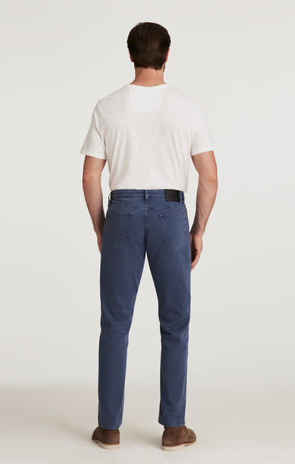 34 Heritage Charisma Relaxed Straight Pants in Blue Honeycomb