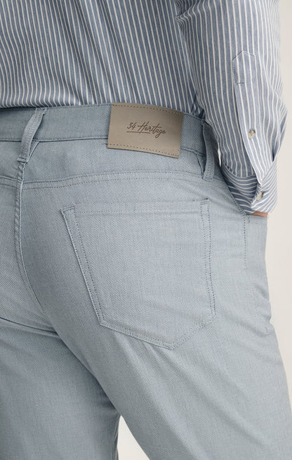 34 Heritage Courage Straight Leg Pants In Blue Honeycomb