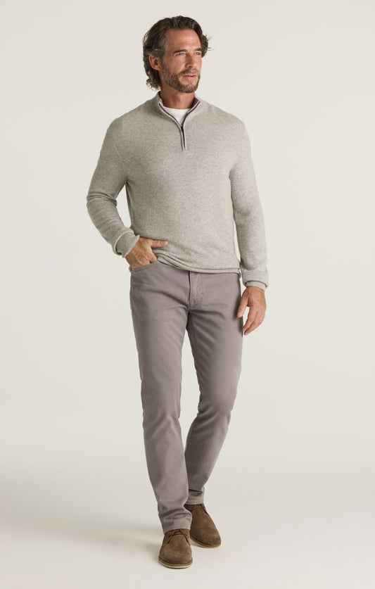 34 Heritage Courage Straight Leg Pants in Grey Honeycomb