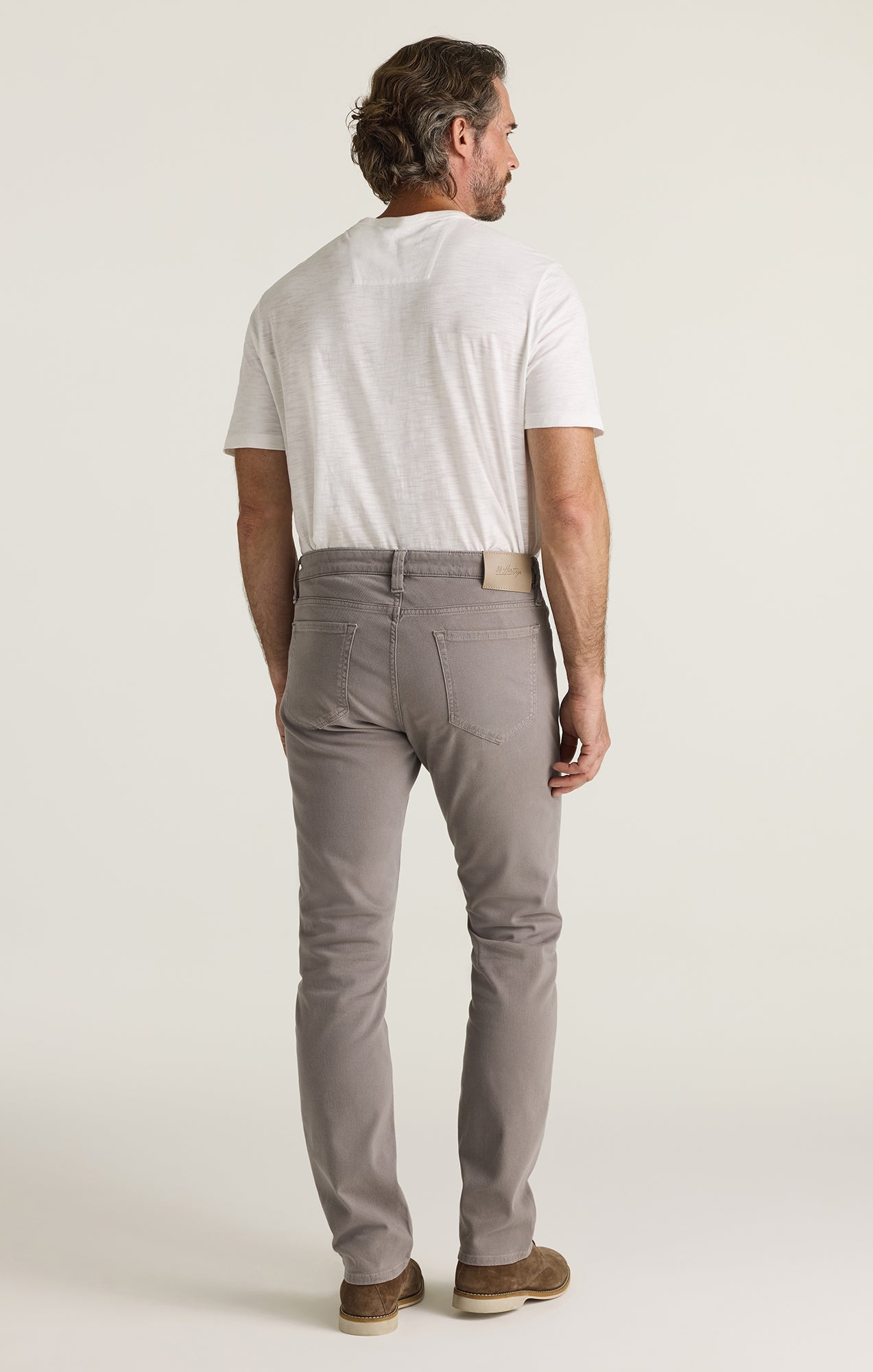34 Heritage Courage Straight Leg Pants in Grey Honeycomb