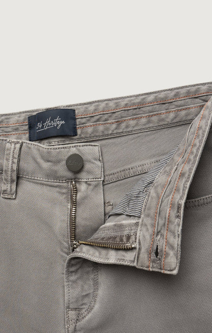 34 Heritage Courage Straight Leg Pants in Grey Honeycomb
