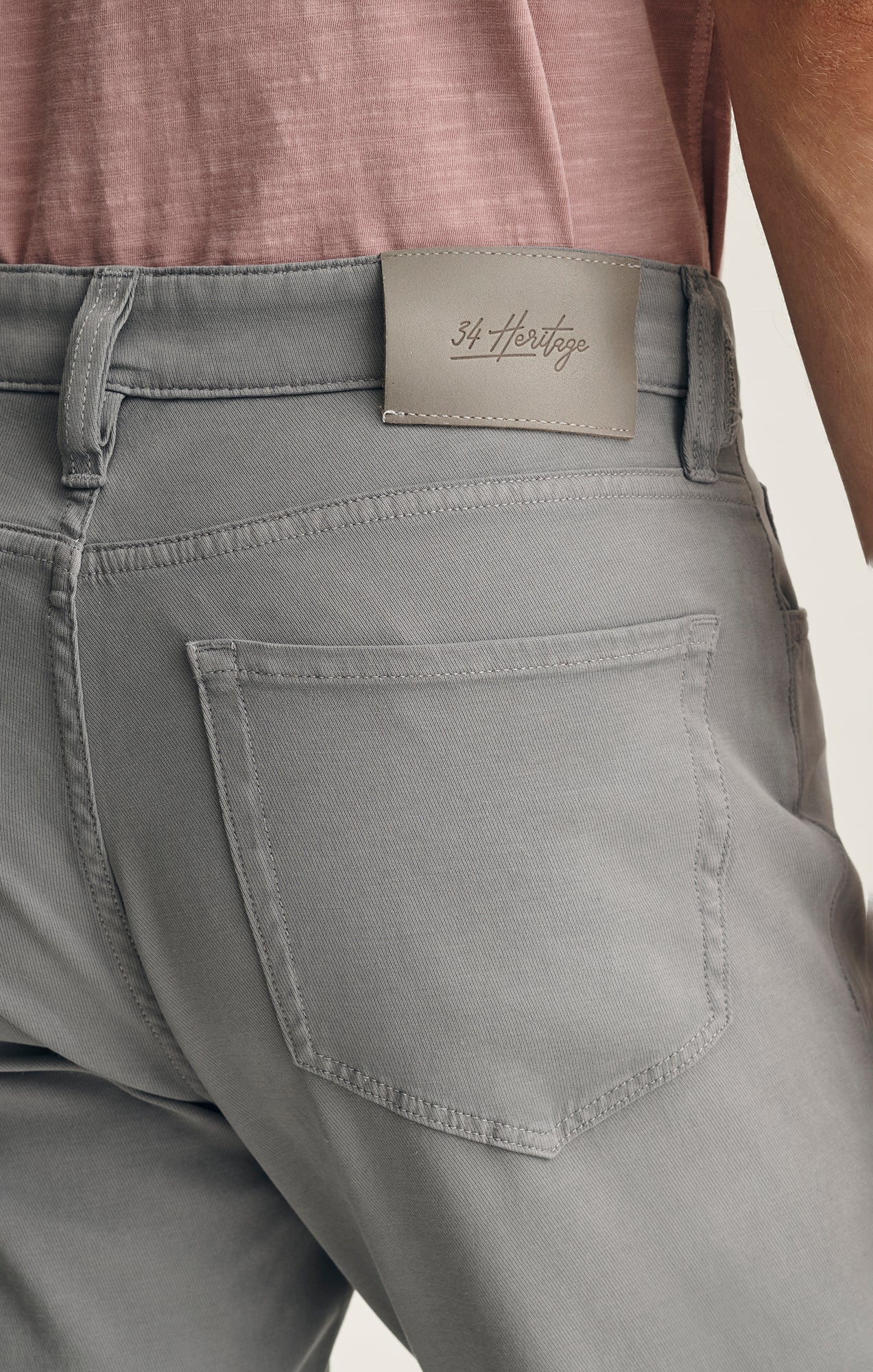34 Heritage Charisma Relaxed Straight Pants In Pewter Cloud Luxe