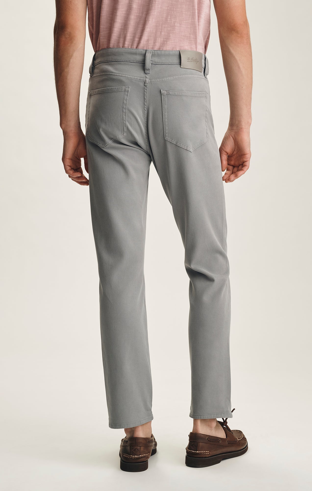 34 Heritage Charisma Relaxed Straight Pants In Pewter Cloud Luxe