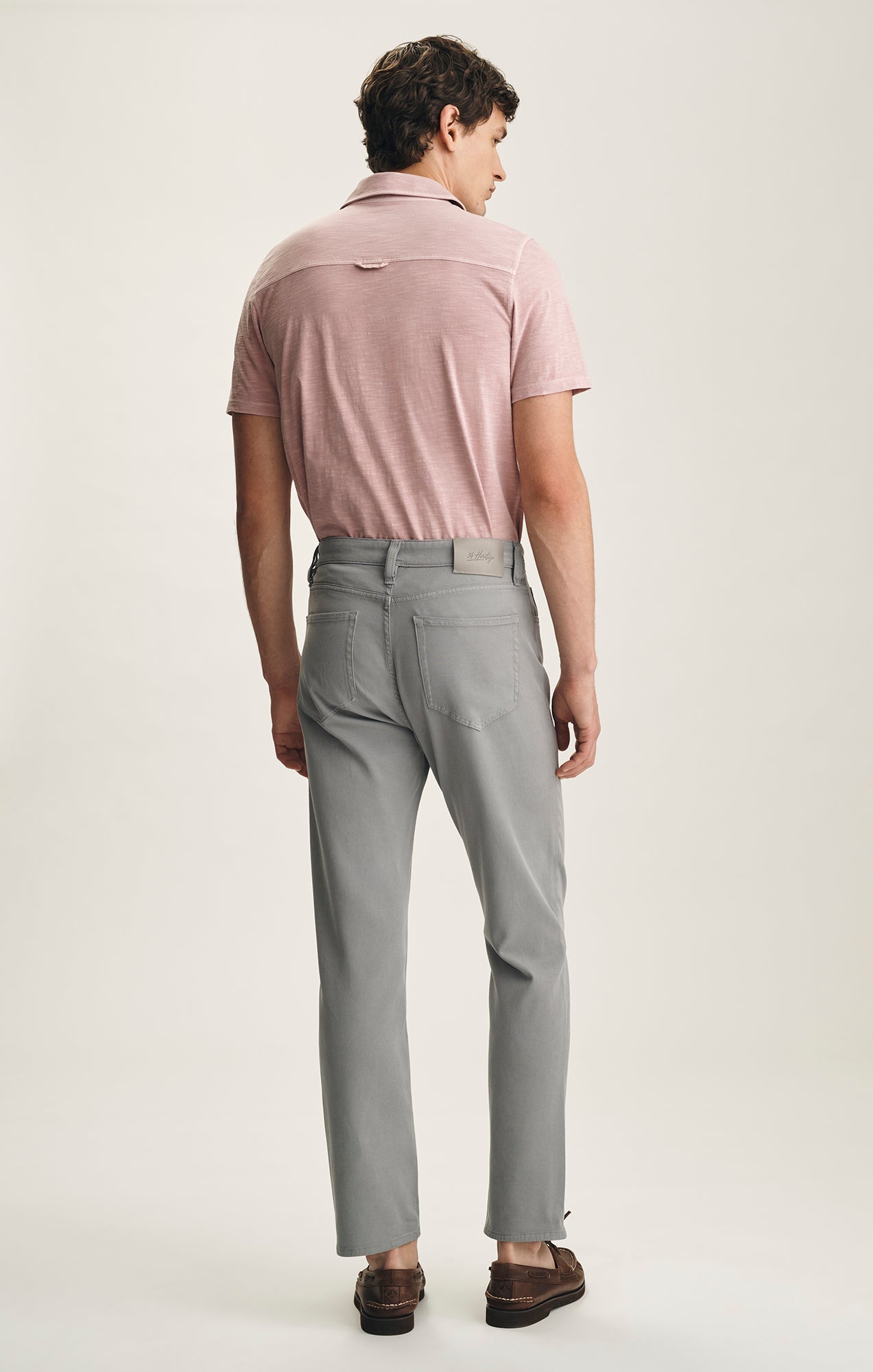 34 Heritage Charisma Relaxed Straight Pants In Pewter Cloud Luxe