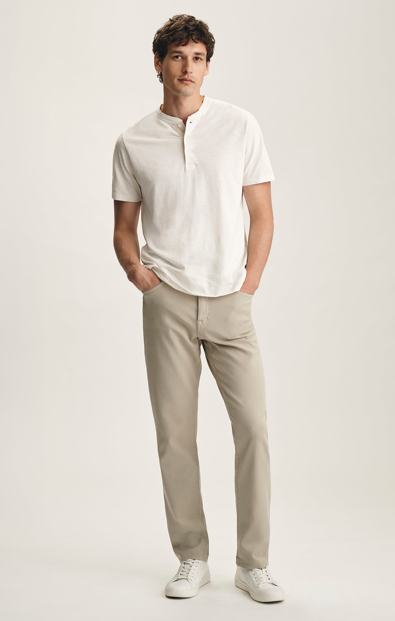 34 Heritage Charisma Relaxed Straight Pants In Cashmere Cloud Luxe