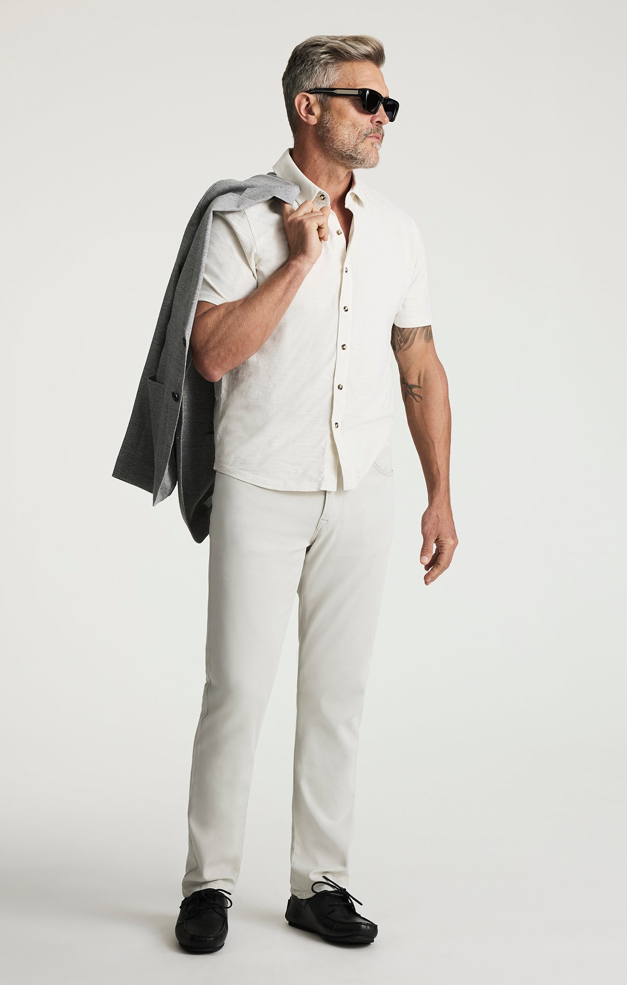 34 Heritage Courage Straight Leg Pants In Bone Cloud Luxe