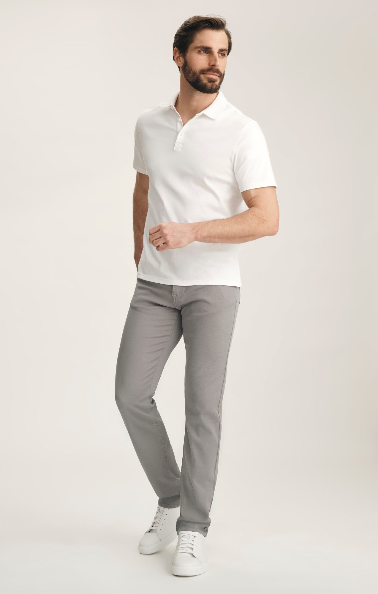 34 Heritage Courage Straight Leg Pants In Pewter Cloud Luxe