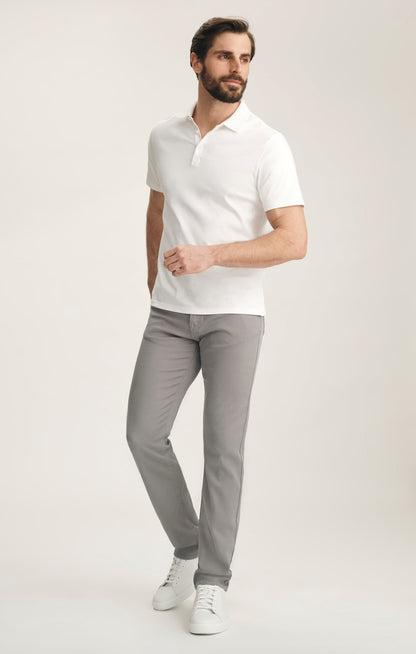 34 Heritage Courage Straight Leg Pants In Pewter Cloud Luxe