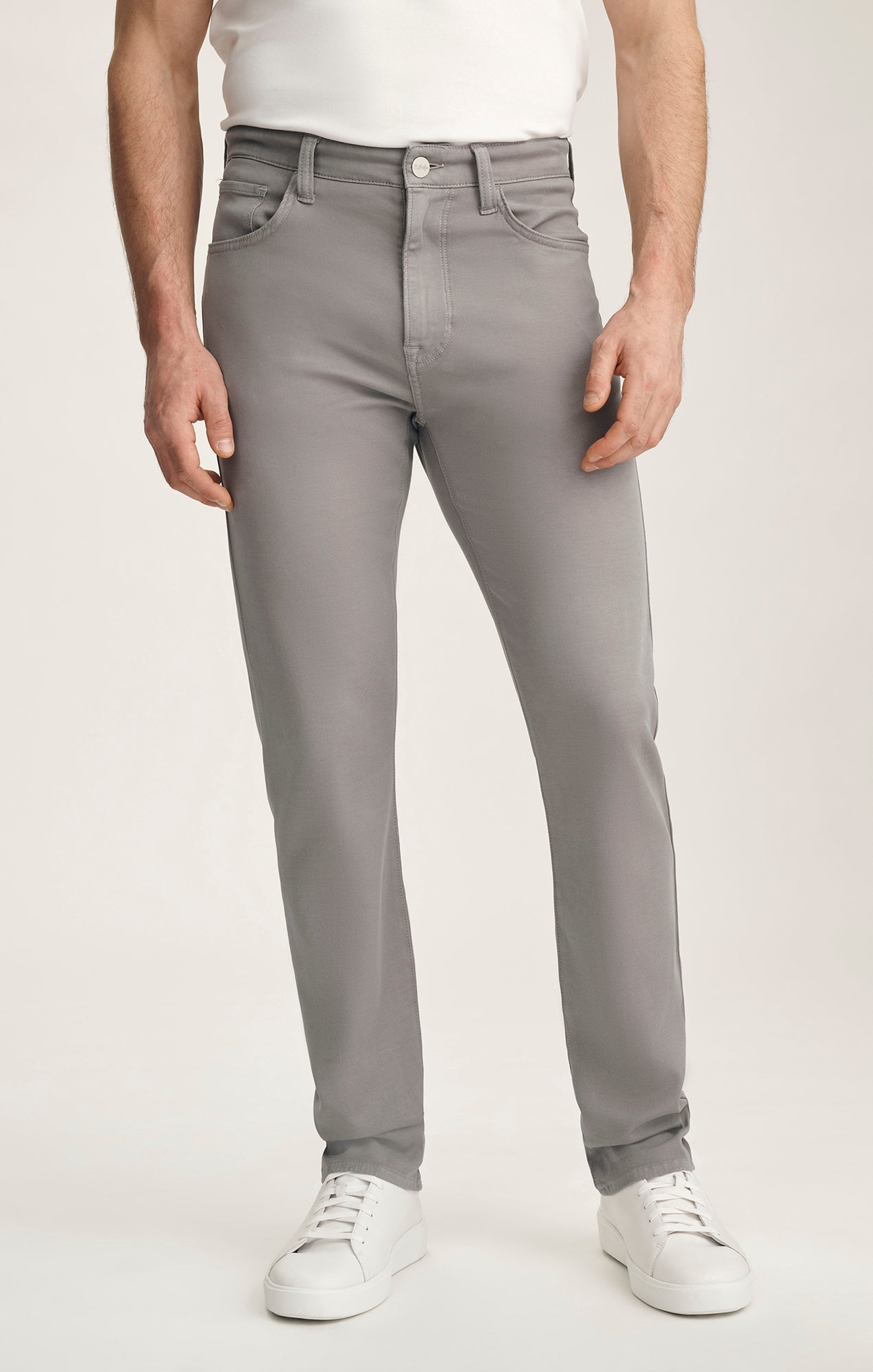 34 Heritage Courage Straight Leg Pants In Pewter Cloud Luxe