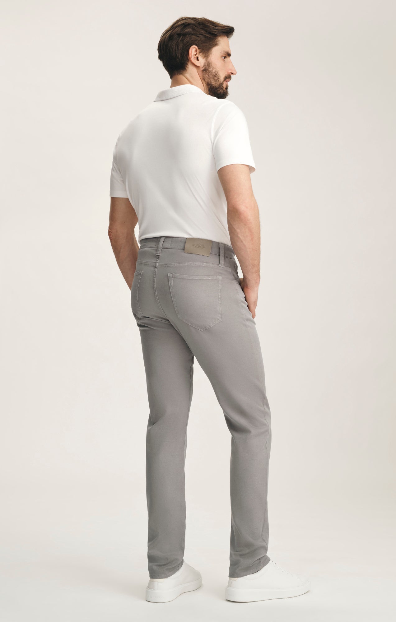 34 Heritage Courage Straight Leg Pants In Pewter Cloud Luxe