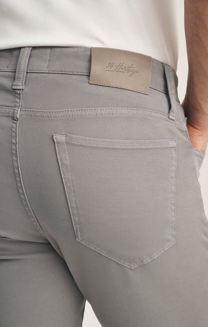 34 Heritage Courage Straight Leg Pants In Pewter Cloud Luxe