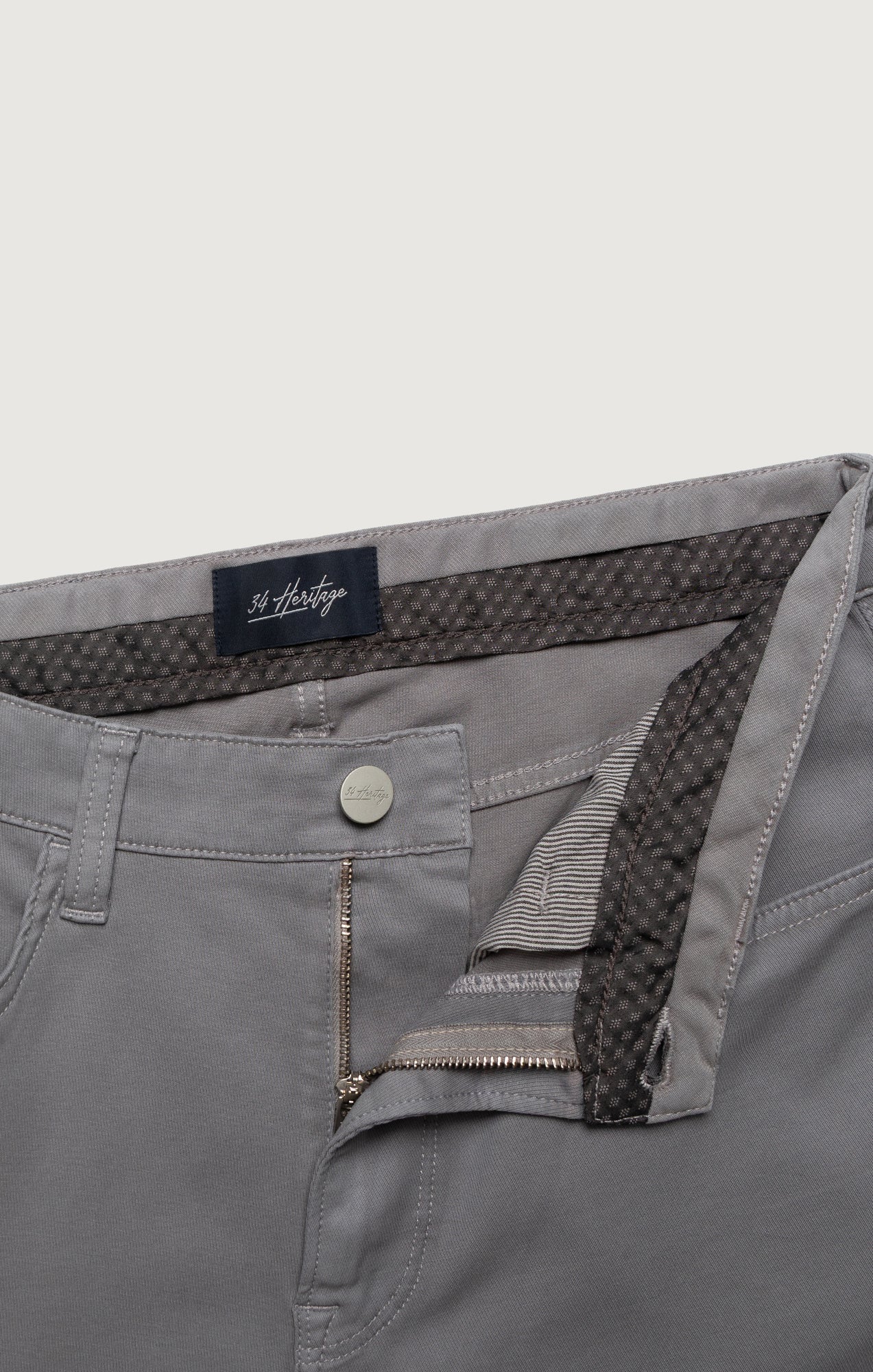 34 Heritage Courage Straight Leg Pants In Pewter Cloud Luxe