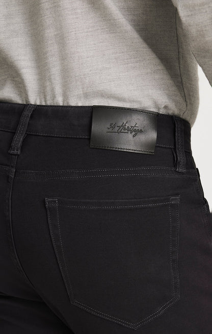 34 Heritage Courage Straight Leg Pants in Dark Grey Serrano