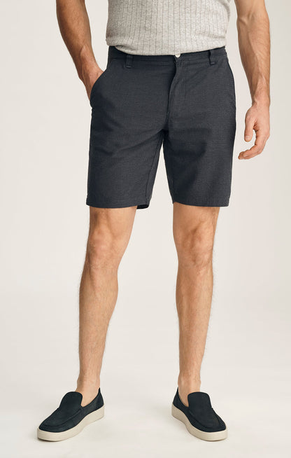 34 Heritage Arizona Slim Shorts In Navy Seersucker