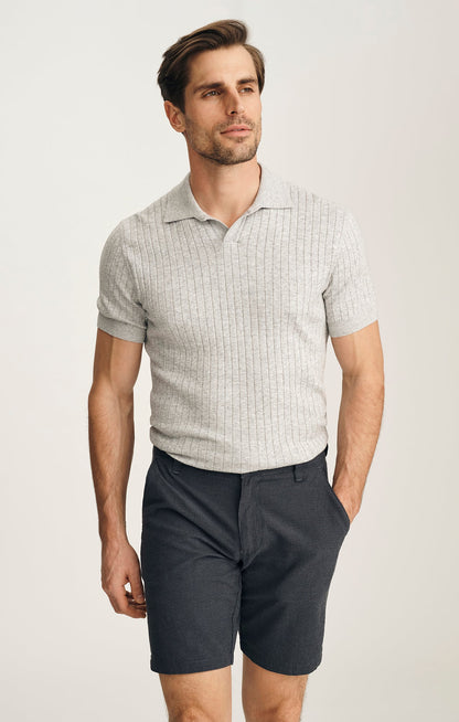 34 Heritage Arizona Slim Shorts In Navy Seersucker