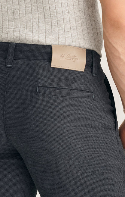 34 Heritage Arizona Slim Shorts In Navy Seersucker