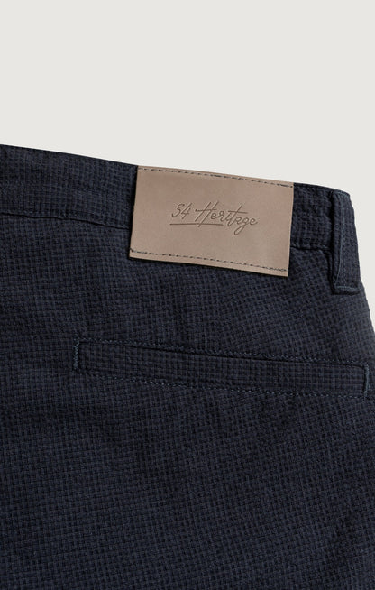 34 Heritage Arizona Slim Shorts In Navy Seersucker