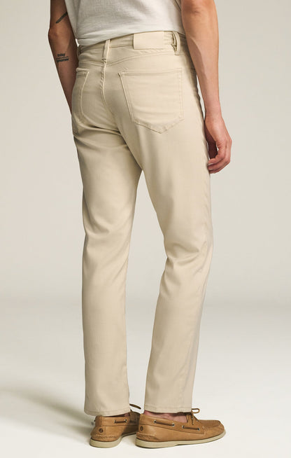 34 Heritage Relaxed Straight Leg Pants in Cream Cross Twill