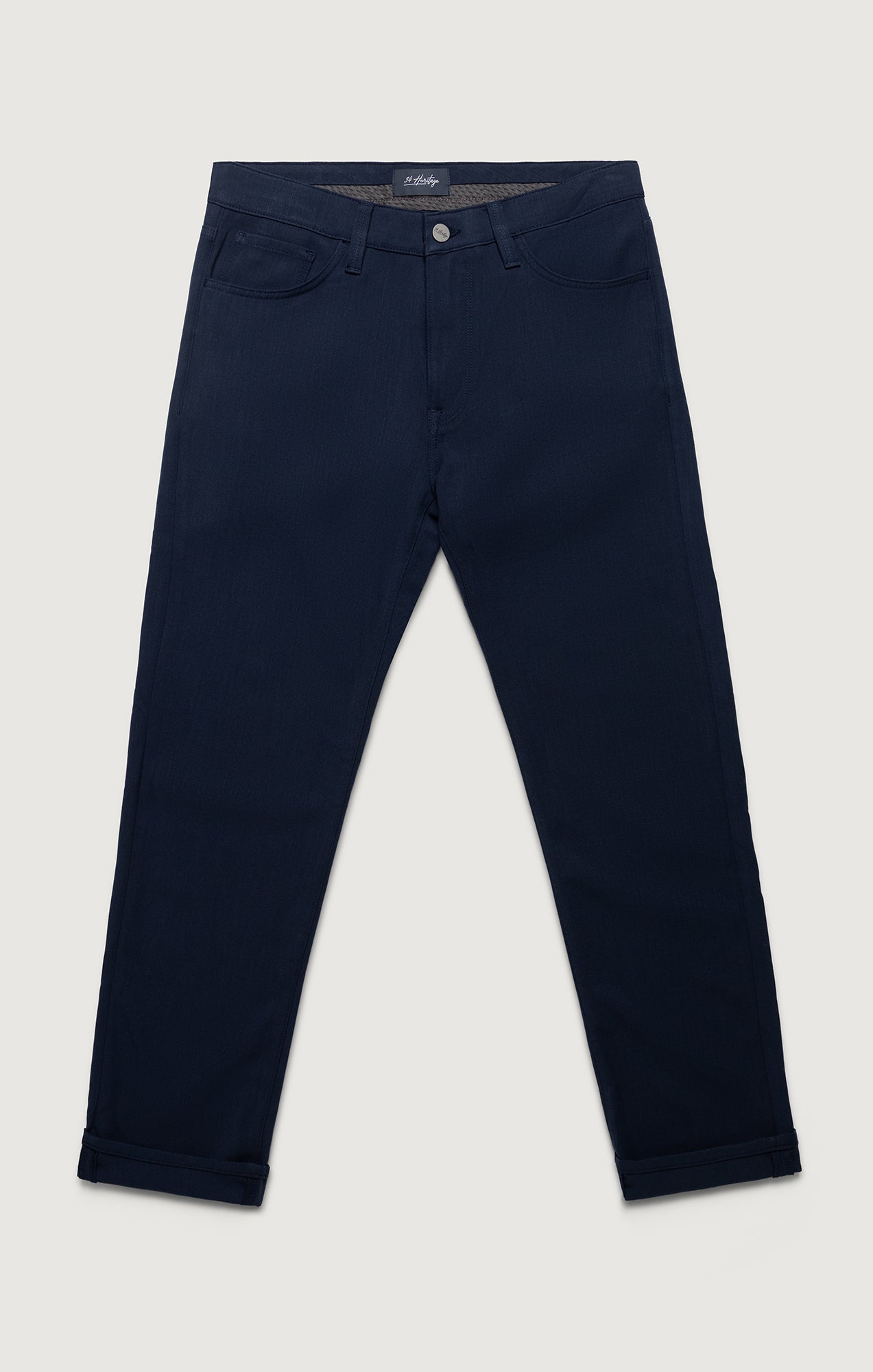 34 Heritage Courage Straight Leg Pants In Deep Ocean Cross Twill