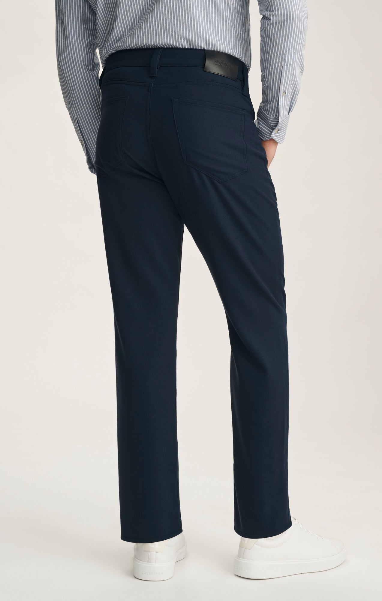 34 Heritage Charisma Relaxed Straight Pants In Deep Ocean Cross Twill