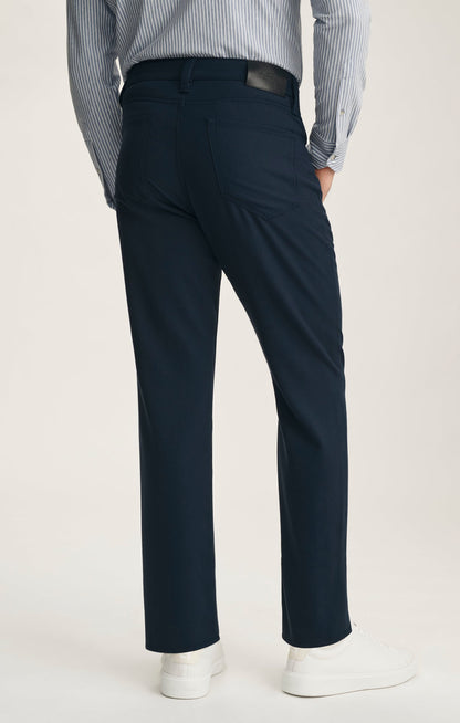 34 Heritage Charisma Relaxed Straight Pants In Deep Ocean Cross Twill