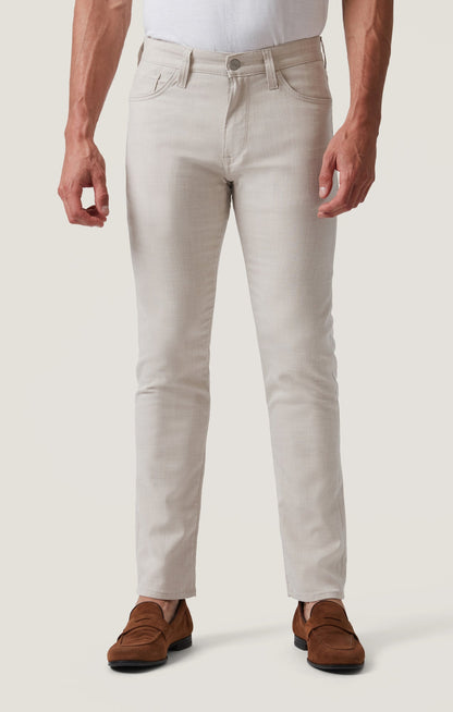 34 Heritage Courage Straight Leg Pants in Cream Cross Twill