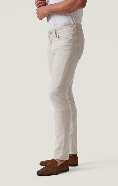 34 Heritage Courage Straight Leg Pants in Cream Cross Twill
