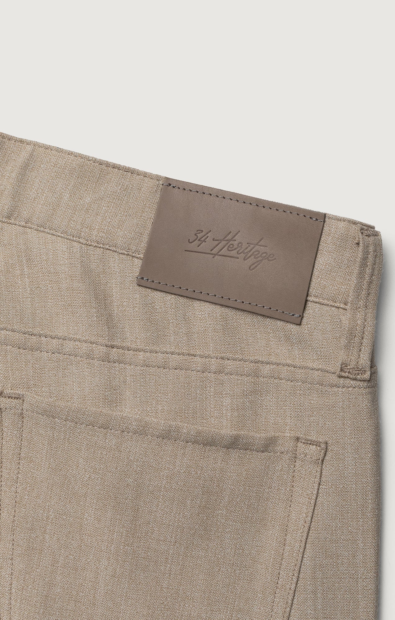 34 Heritage Courage Straight Leg Pants In Wheat Cross Twill