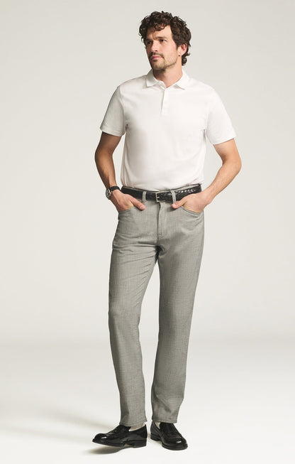 34 Heritage Charisma Relaxed Straight Pants in Grey Cross Twill