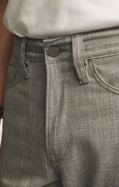 34 Heritage Charisma Relaxed Straight Pants in Grey Cross Twill