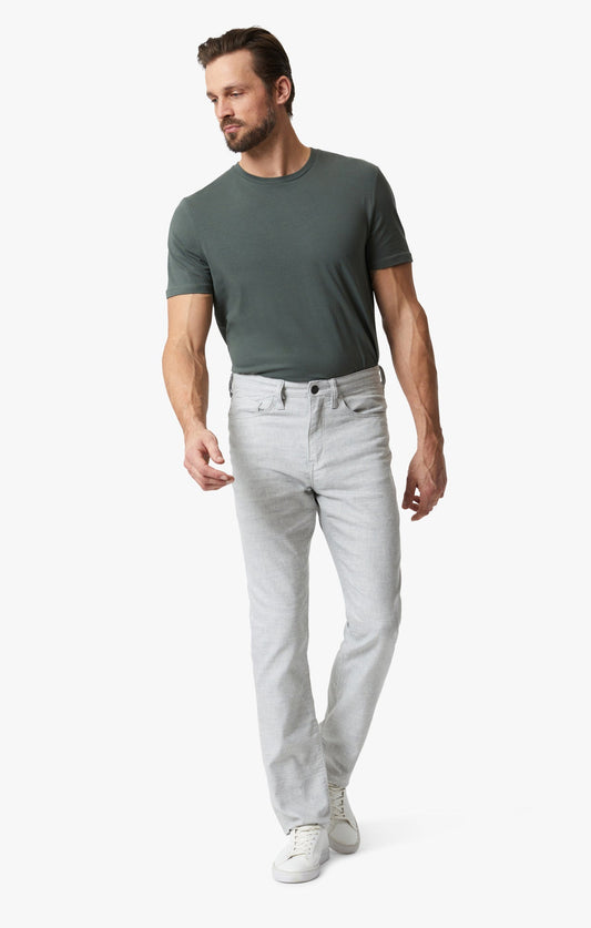 34 Heritage Charisma Relaxed Straight Leg Pants In Light Grey Hemp