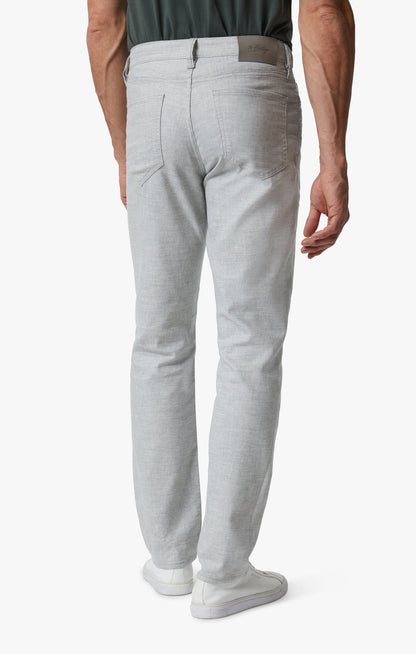 34 Heritage Charisma Relaxed Straight Leg Pants In Light Grey Hemp