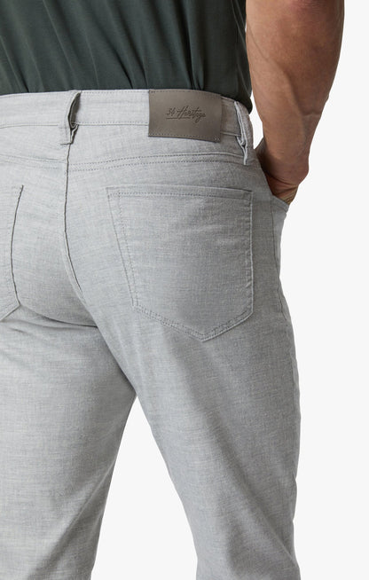 34 Heritage Charisma Relaxed Straight Leg Pants In Light Grey Hemp