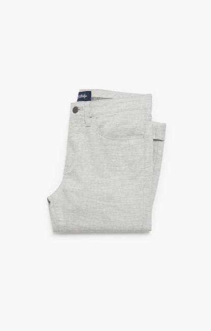 34 Heritage Charisma Relaxed Straight Leg Pants In Light Grey Hemp