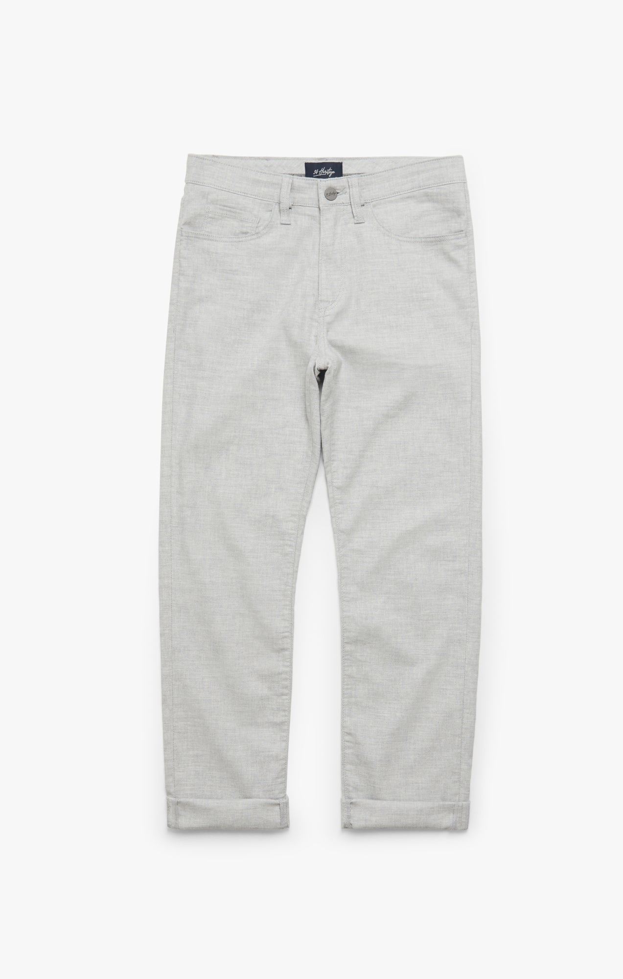 34 Heritage Charisma Relaxed Straight Leg Pants In Light Grey Hemp