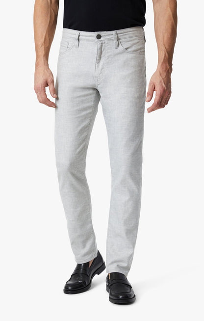 34 Heritage Courage Straight Leg Pants In Light Grey Hemp