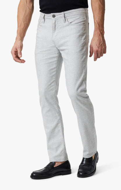 34 Heritage Courage Straight Leg Pants In Light Grey Hemp