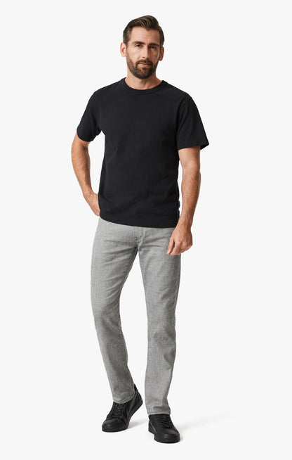 34 Heritage Courage Straight Leg Pants In Anthracite Hemp